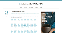 Desktop Screenshot of cyclingheroes.info